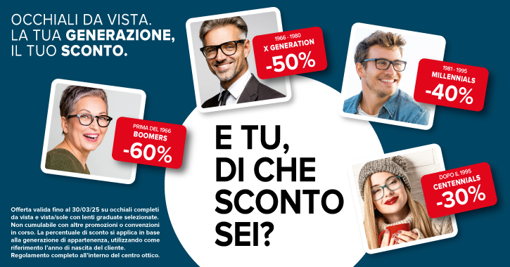 Promozioni occhiali da vista hotsell